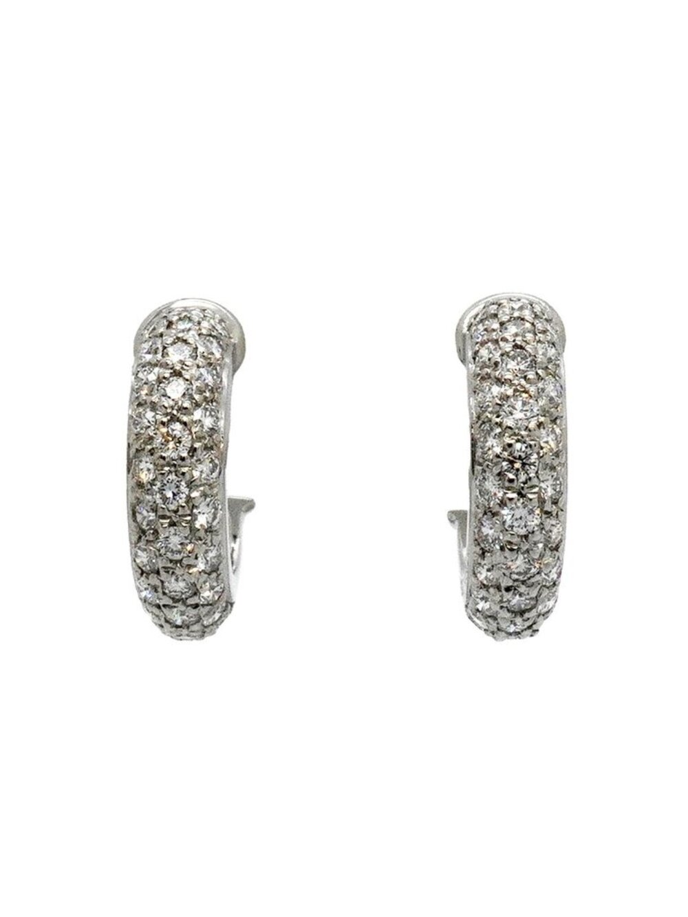 Cartier Earrings Mimi Star Platinum Diamond